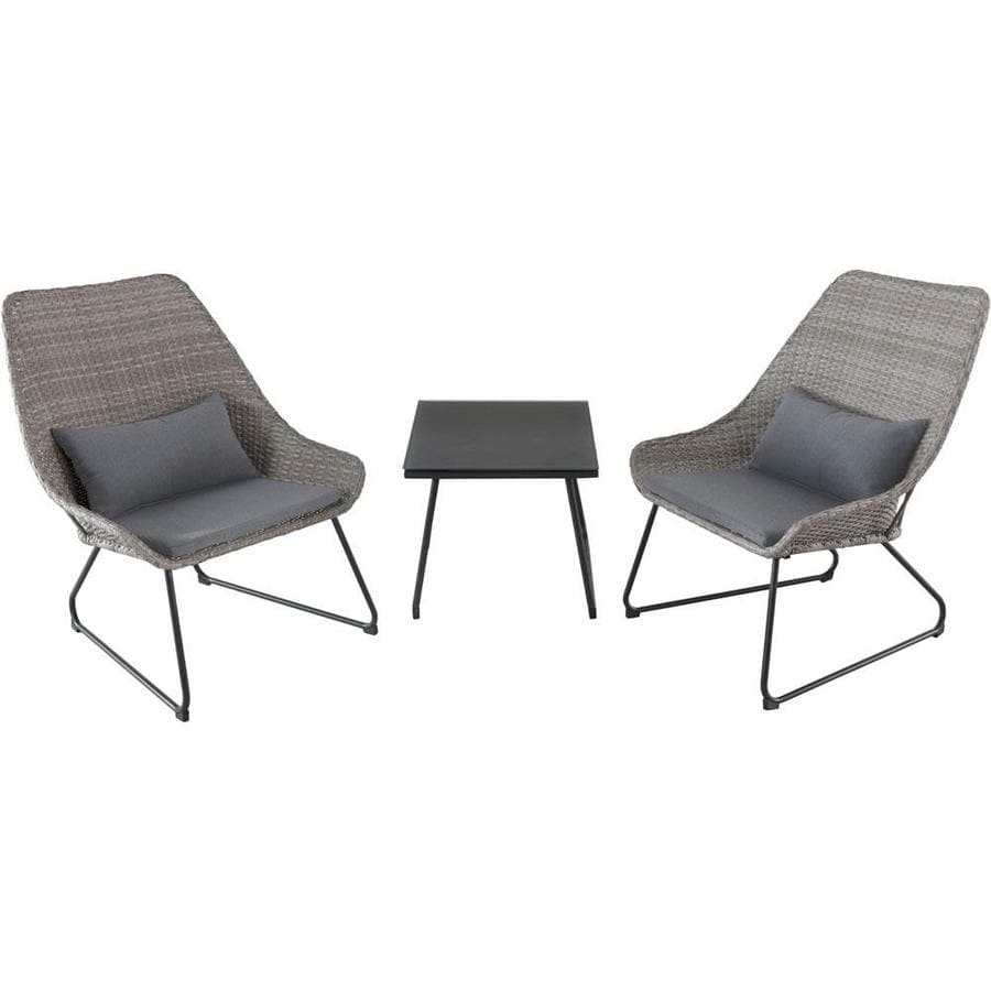 Mod Furniture Montauk 3 Piece Metal Frame Patio Conversation Set