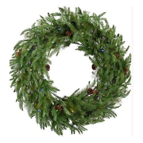 Fraser Hill Farm 36in PreLit Outdoor BatteryOperated Green Pine