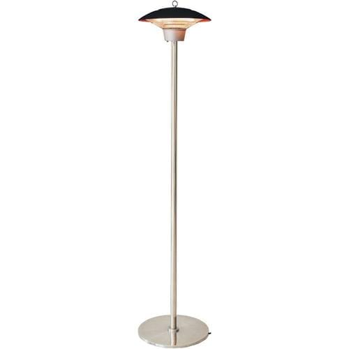 Hanover 5118 Btu 120 Volt Black Steel Electric Patio Heater In The Heaters Department At Com Electric Patio Heaters, Outdoor Halogen Heat Lamp