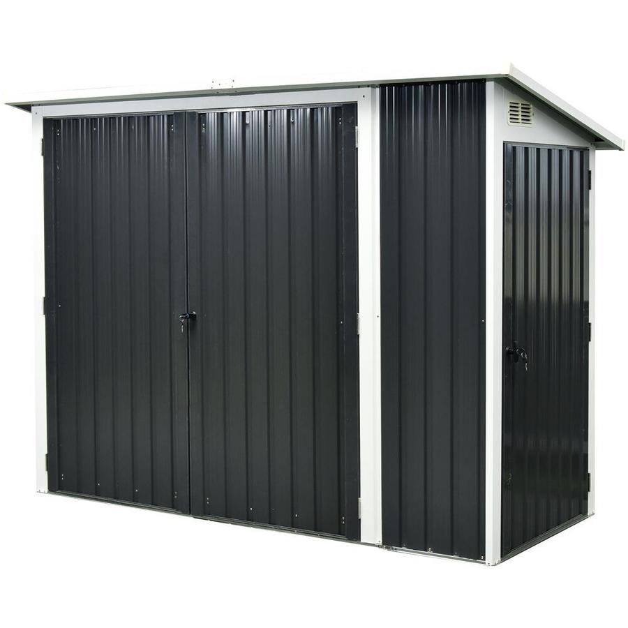 Hanover 8ft x 4ft Galvanized Steel Storage Shed in the Metal Storage