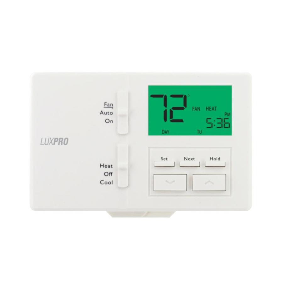 Lux Luxpro 5 2 Day Programmable Thermostat In The Programmable