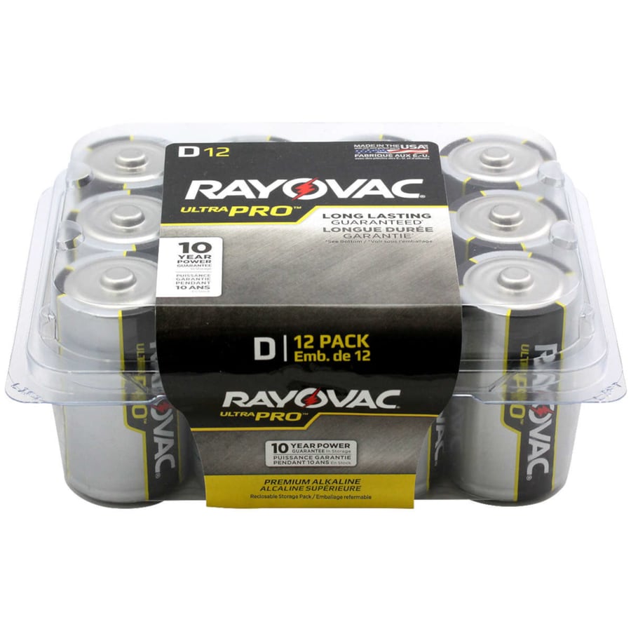 Rayovac Ultra Pro Alkaline D Batteries (12Pack) in the D Batteries