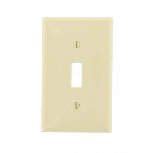 1-Gang 20-Pack Ivory Toggle Standard Wall Plate in the Wall Plates