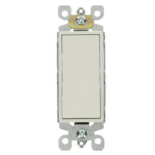 Decora 15Amp 3Way White Rocker Light Switch in the Light