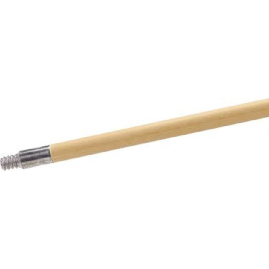 Sweep Broom Handle, 60-in Lacquered Wood, Metal Threaded Tip in the ...