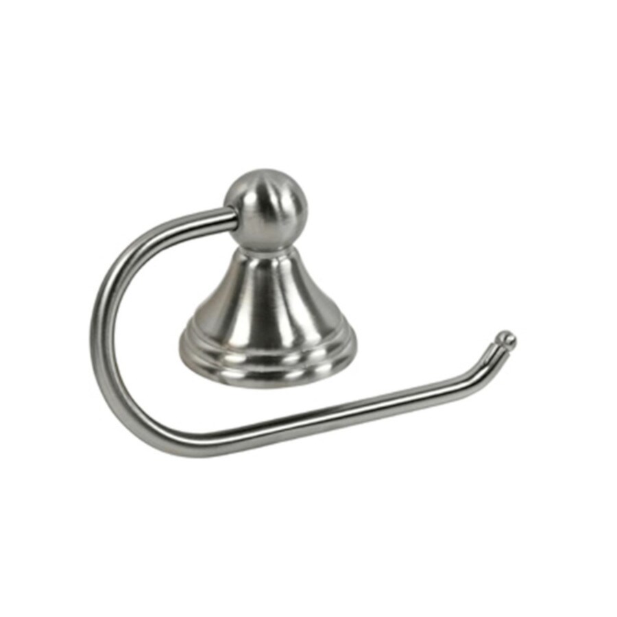 Satin Nickel Taymor European Pedestal Toilet Tissue Holder with Decorative Finial