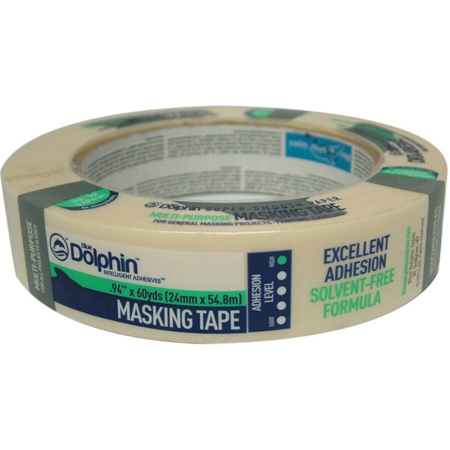Blue Dolphin 1in x 60yd Masking Tape in the Masking Tape department