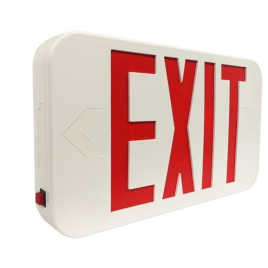 MORRIS Red LED Hardwired Exit Light in the Emergency & Exit Lights