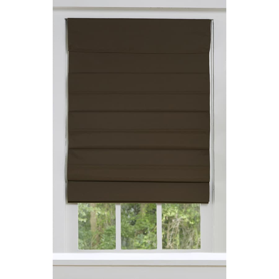 roth cordless cocoa blackout shade allen actual roman lowes