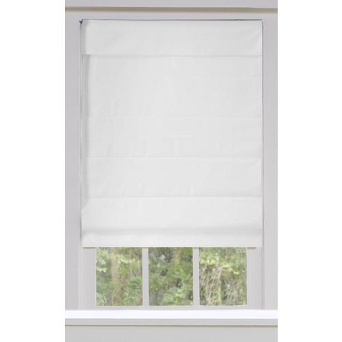 Allen Roth Snow Blackout Cordless Roman Shade Actual 44 In X Snow Blackout Cordless Roman Shade