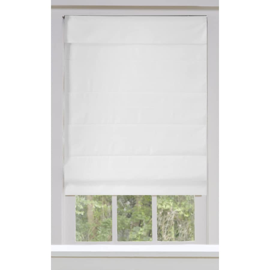 Allen + roth Snow Blackout Cordless Roman Shade (Actual: 70-in x 72-in ...