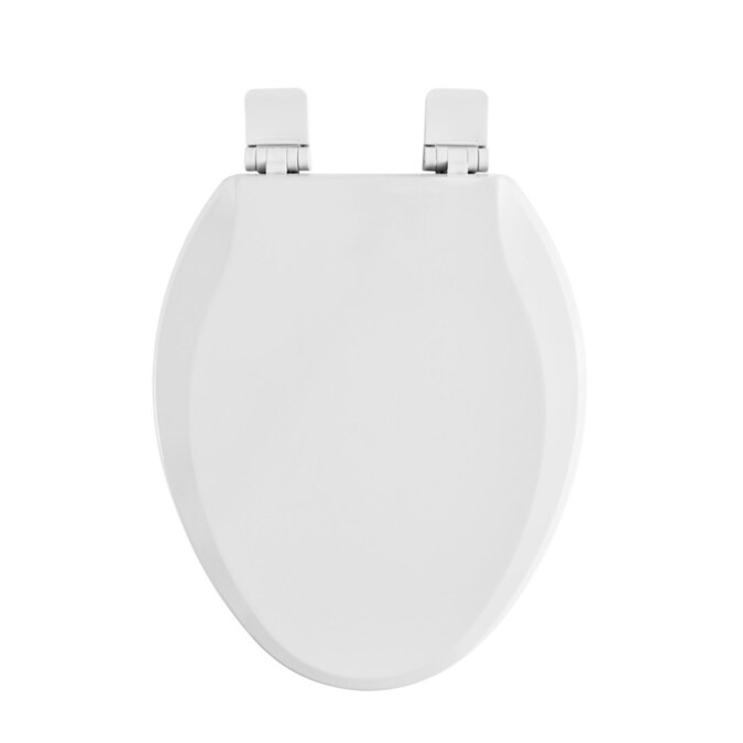 American Standard Bedminster White Elongated Slow-Close Toilet Seat in ...