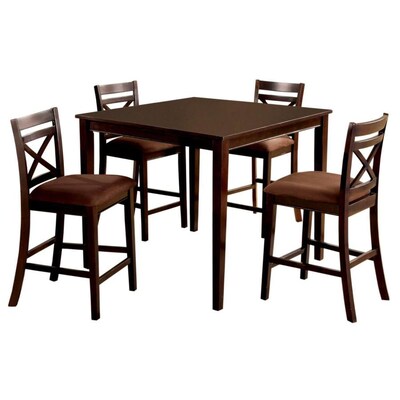 Furniture Of America Weston Espresso Dining Set With Square Furniture Of America Weston Espresso Dining Set With Square