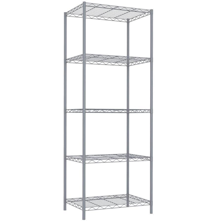 Home Basics 13 75 In D X 21 In W X 61 In H 2 Tier Wire