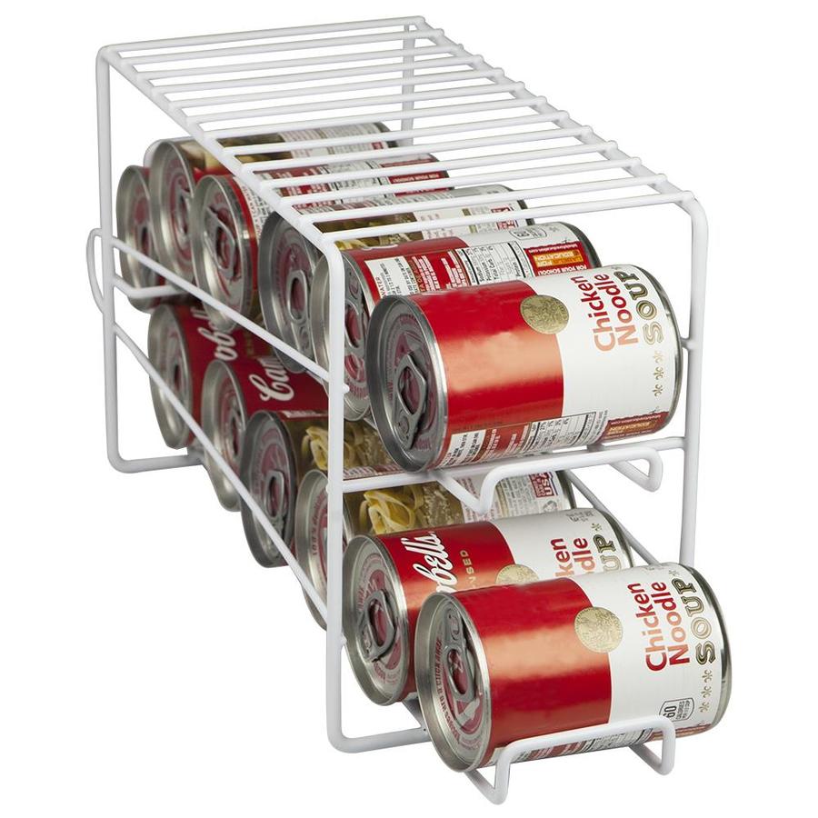 Home Basics 2 Tier Can Dispenser White At Lowes Com