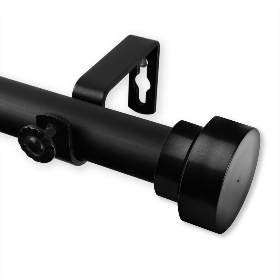 Hart Harlow Cap 1 In 160 In To 240 In Black Steel Single Curtain