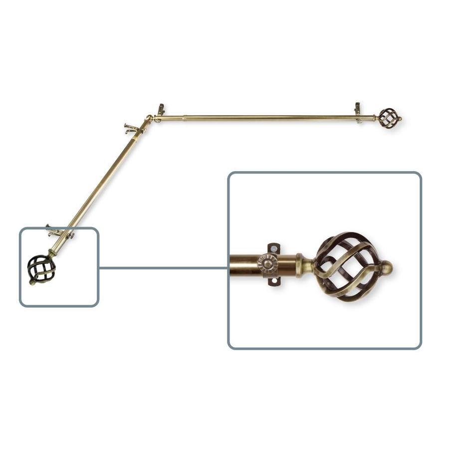 Hart Harlow Helix 13 16 In 66 In To 120 In Antique Brass Steel