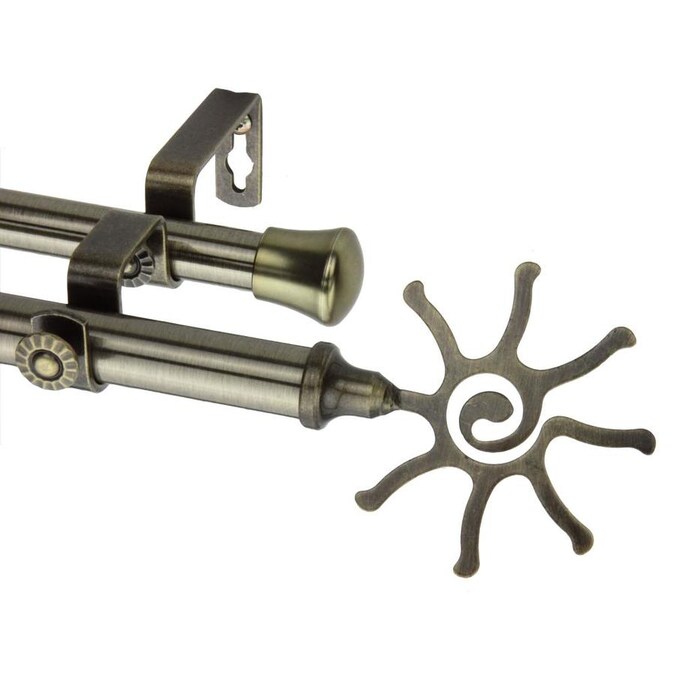 Hart Harlow Burst 13 16 In Double 28 To 48 Antique Brass Steel Corner Curtain Rod The Rods Department At Com - Corner Curtain Rod Connector Lowe S Hart Harlow Burst 13 16 In Double 28 To 48 Antique Brass Steel Corner Curtain Rod The Rods Department At Com - Corner Curtain Rod Connector Lowe S