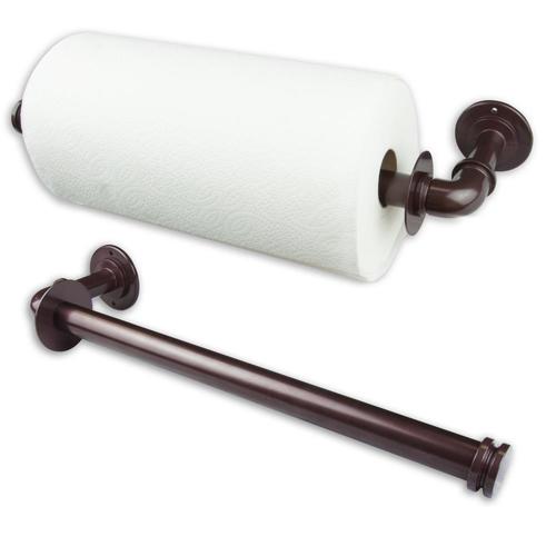 Hart & Harlow Metal Mounted Bronze Paper Towel Holder in the Paper