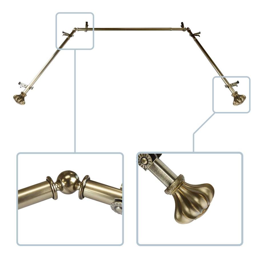 Hart Harlow Catherine 13 16 In 38 In To 72 In Antique Brass