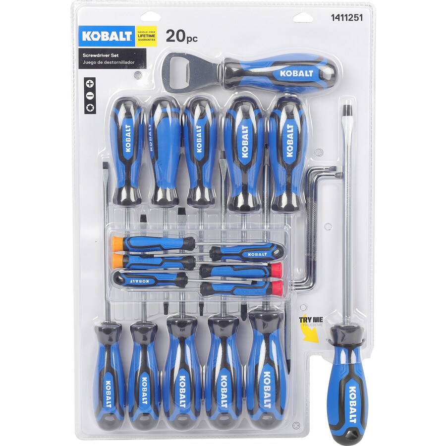 Kobalt 20pc Screwdriver Set in the Screwdrivers department at Lowes.com