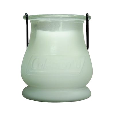 Coleman 1 Wick Frosted White Glass Tabletop Citronella Candle At