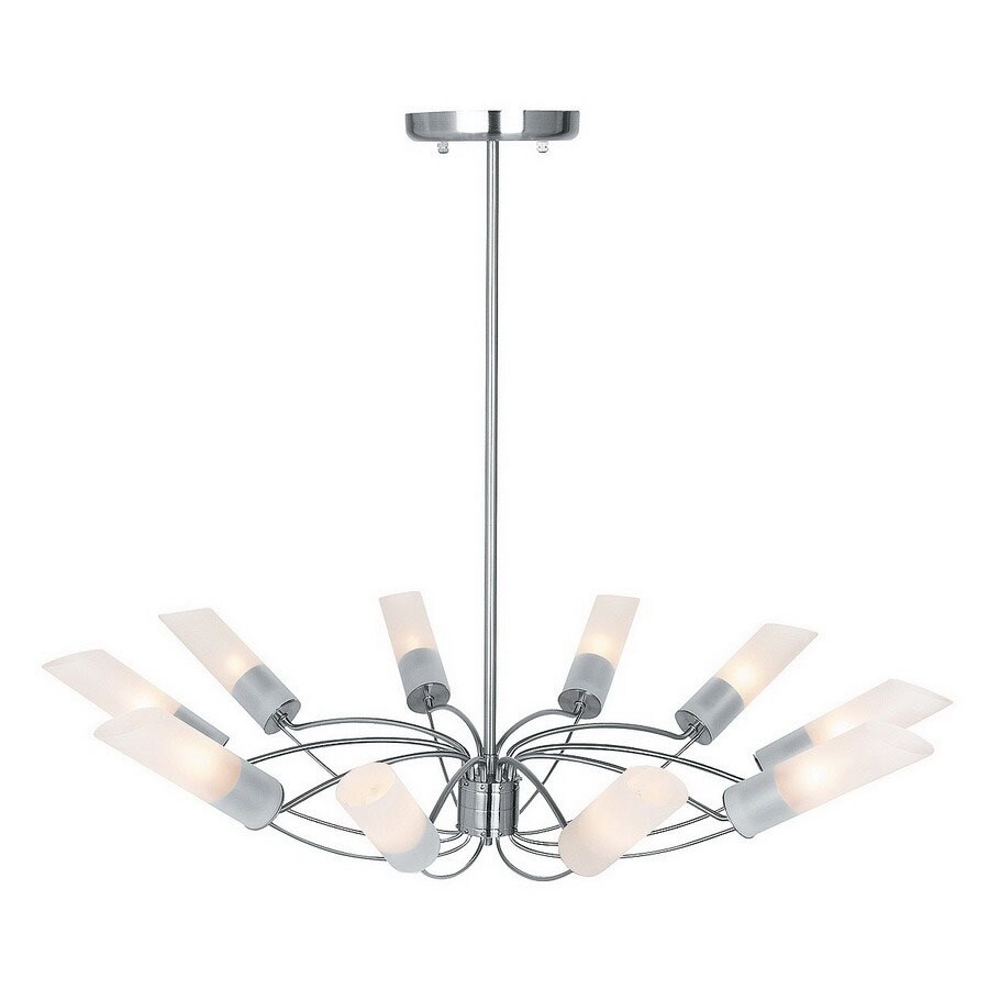 Access Lighting Solar 10 Light Brushed Steel Chandelier At Access Lighting Solar 10 Light Brushed Steel Chandelier