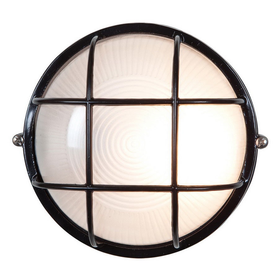 Access Lighting 20296-BL/FST Nauticus 10-in Black Outdoor Wall Light