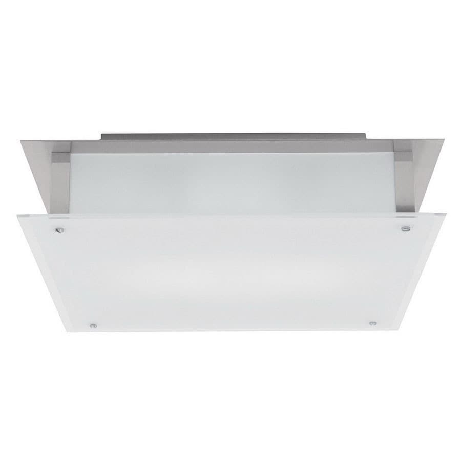Access Lighting 50035-BS/FST 1-Light 18-in Brushed Steel Flush Mount Light