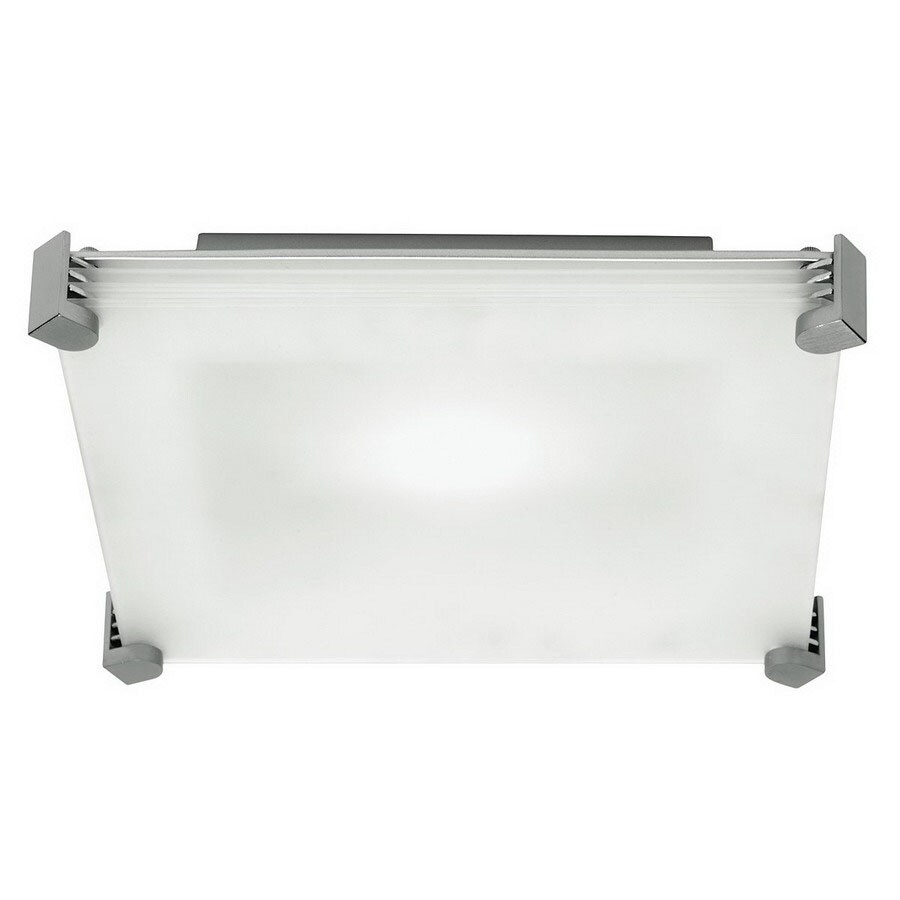 Access Lighting 50127-BS/FST 1-Light 12-in Brushed Steel Flush Mount Light