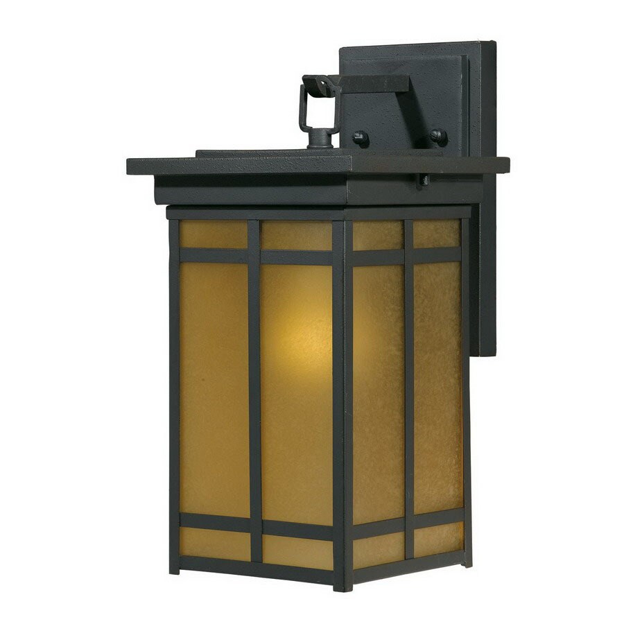 Triarch International 78101-10 14-3/4-in Blacksmith Bronze Outdoor Wall Light