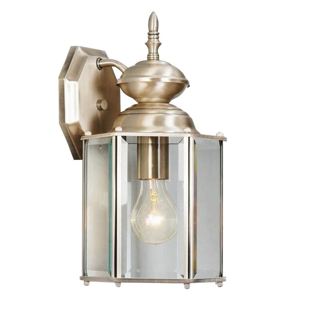 Livex Lighting 2007-91 Basics 13-in Brushed Nickel Outdoor Wall Light