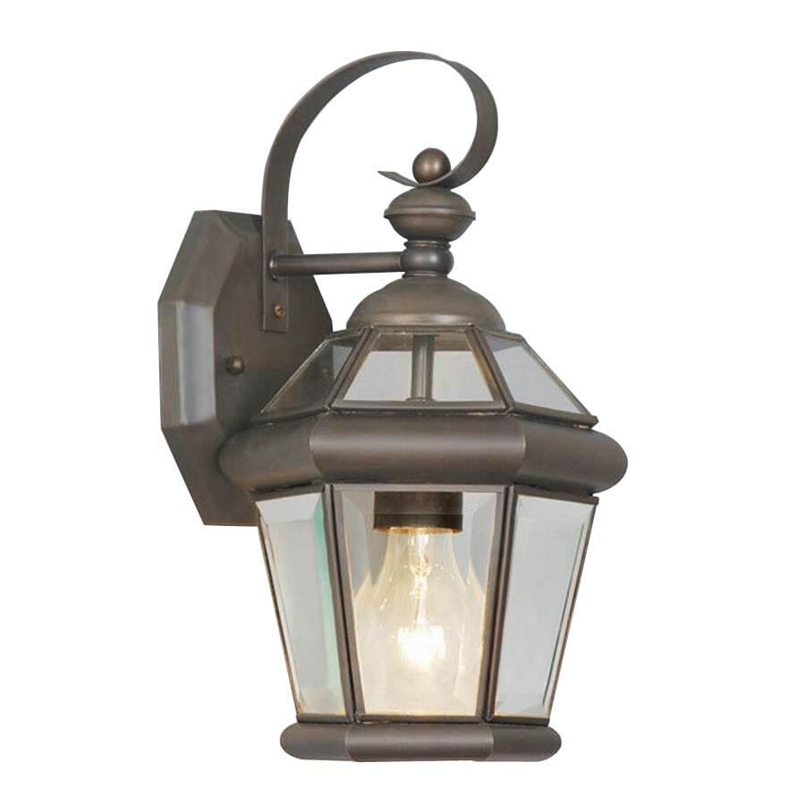 Livex Lighting 2061-07 Georgetown 11-in Bronze Outdoor Wall Light