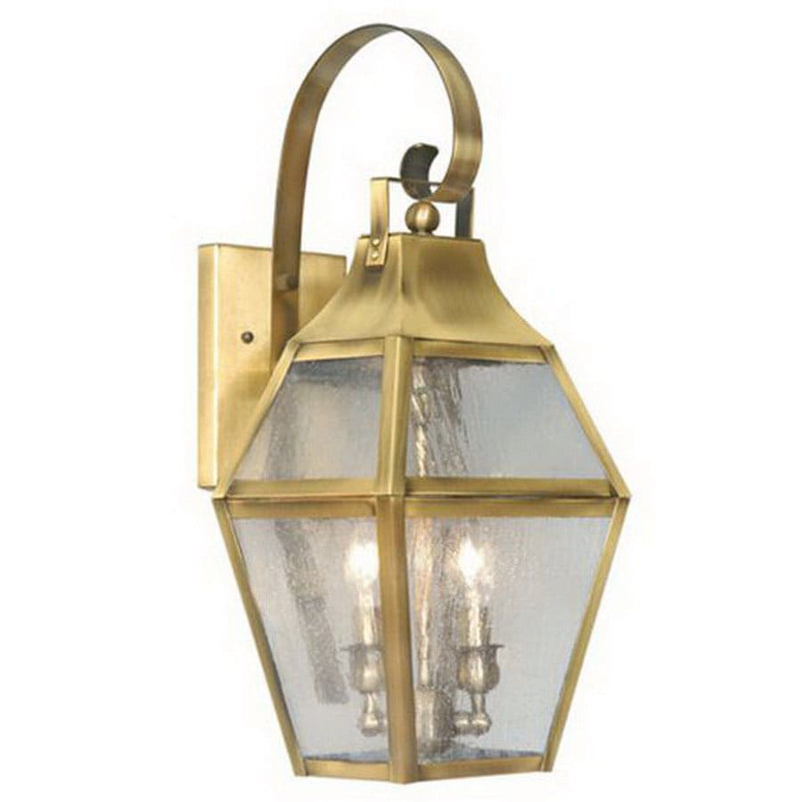 Livex Lighting 2081-22 Augusta 21-in Flemish Brass Outdoor Wall Light
