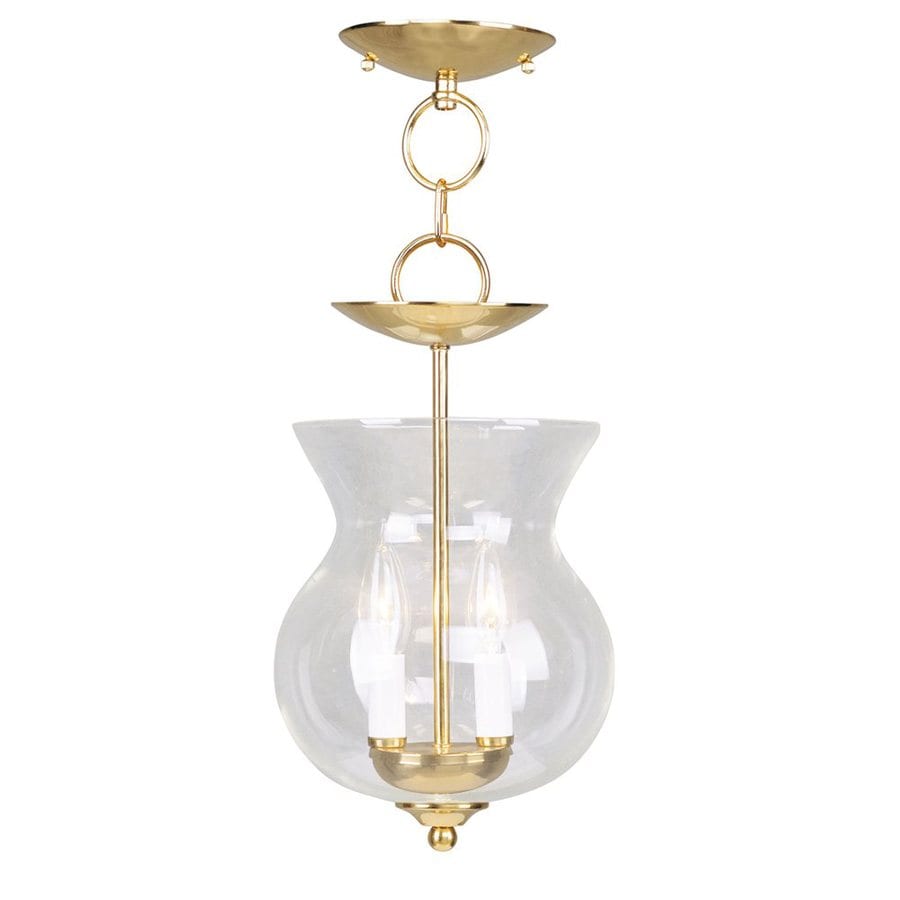 Livex Lighting Home Basics 8.25in Polished Brass Vintage Mini Clear
