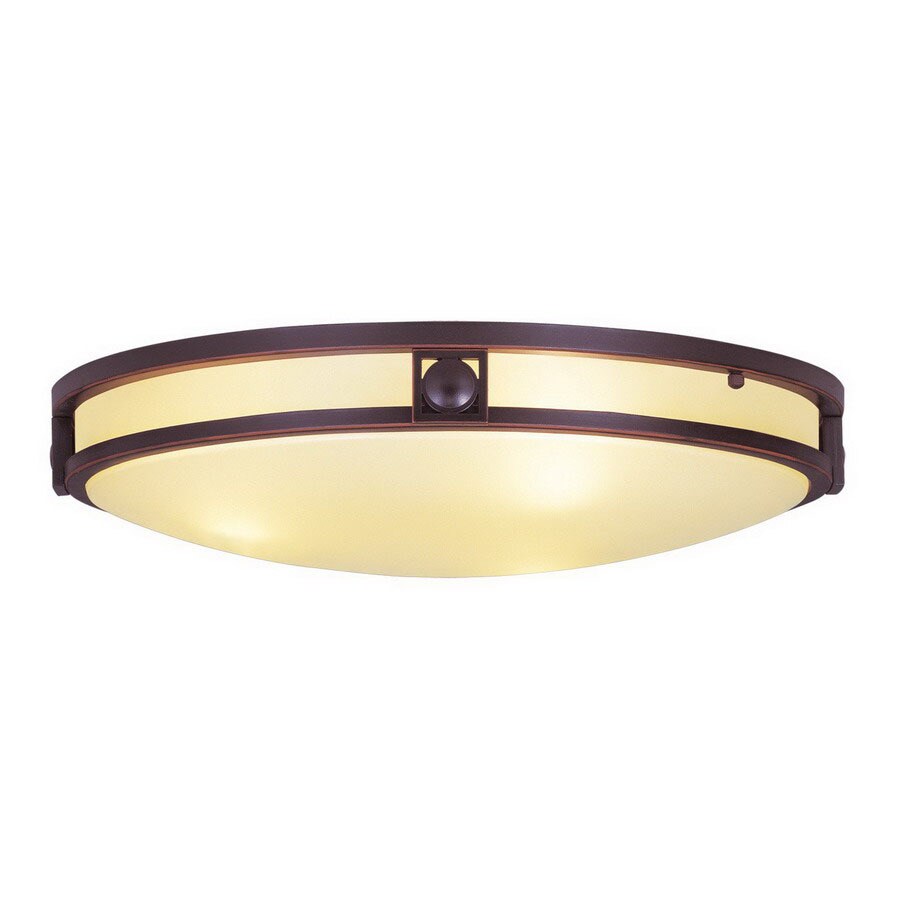 Livex Lighting 4489-67 1-Light 18-in Olde Bronze Flush Mount Light