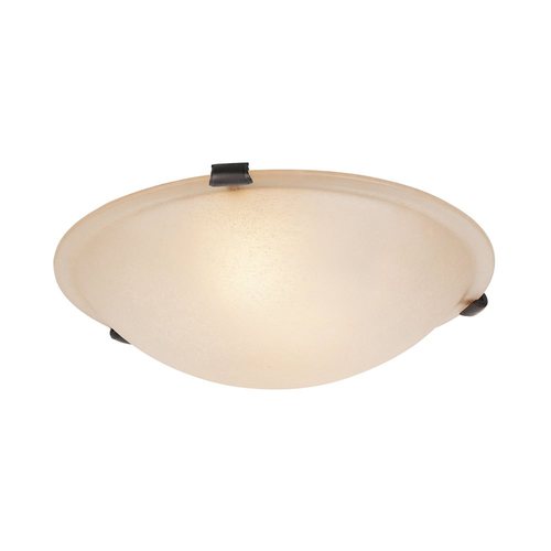 Livex Lighting Oasis 16in Bronze Flush Mount Light in the Flush Mount