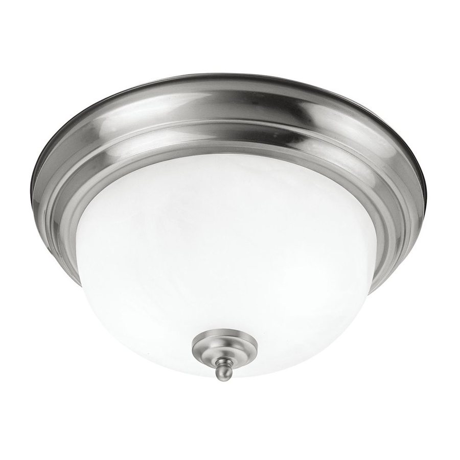 Livex Lighting 7119-91 Regency 1-Light 15-in Brushed Nickel Flush Mount Light