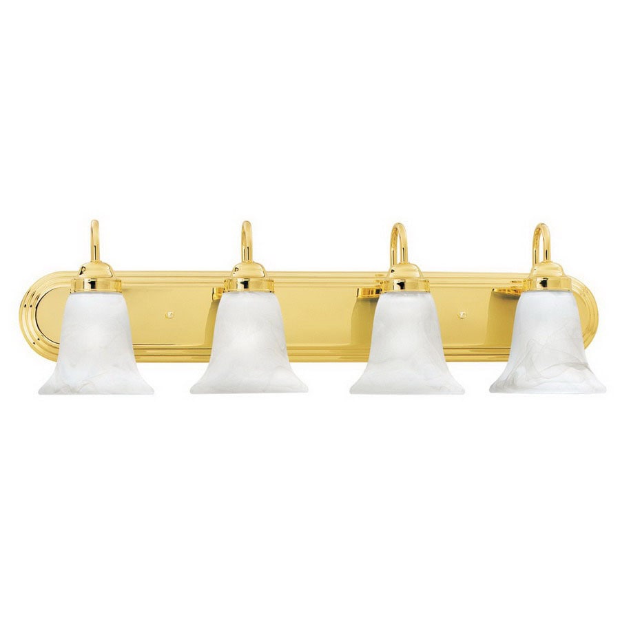 Thomas Lighting 4Light Homestead Polished Brass Bathroom Vanity Light