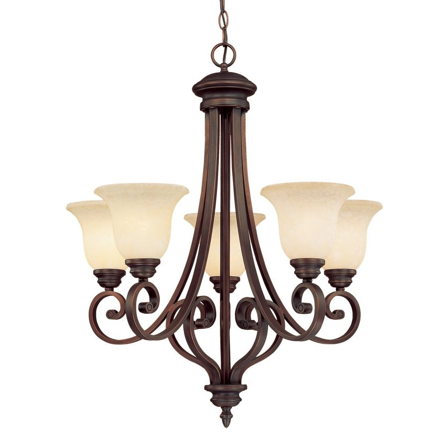 Millennium Lighting Oxford 27 In 5 Light Rubbed Bronze Millennium Lighting Oxford 27 In 5 Light Rubbed Bronze Mediterranean Scavo Glass Shaded Chandelier
