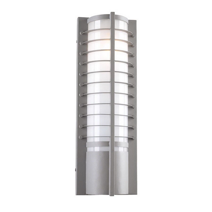 PLC Lighting 16652 SL Terrace 21-1/2-in Architectural Silver Outdoor Wall Light