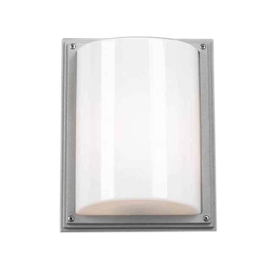 PLC Lighting 1870 SL Stratford 11-1/2-in Architectural Silver Outdoor Wall Light