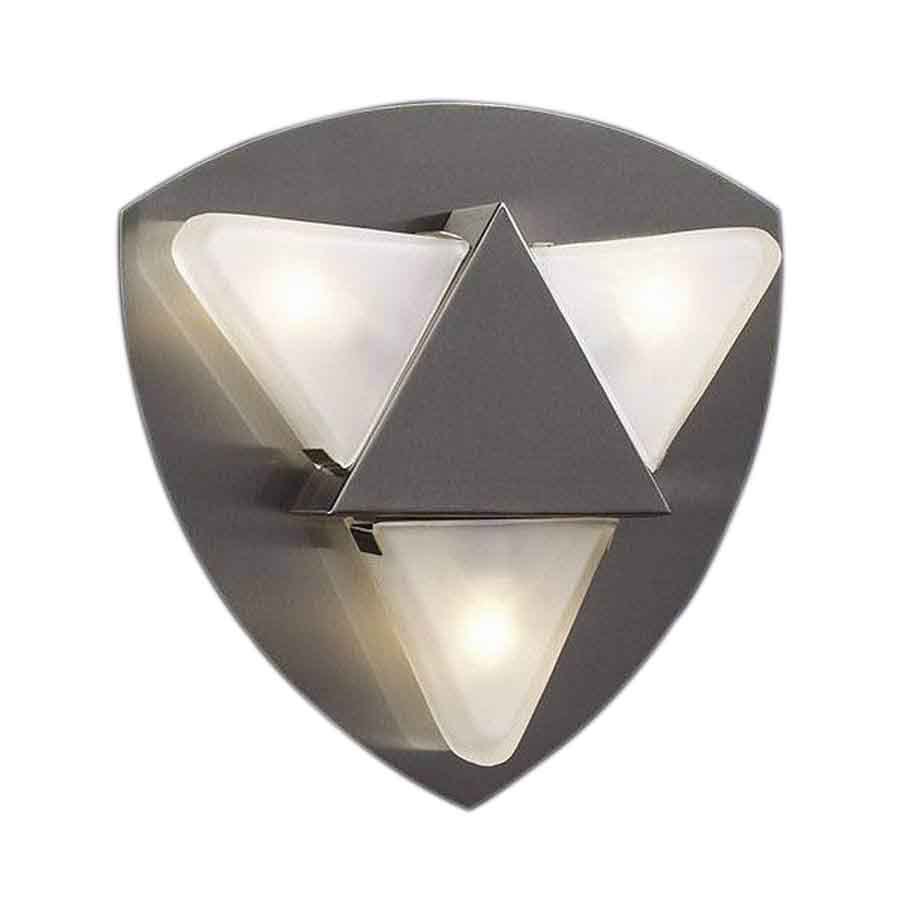 PLC Lighting 448 SN 1-Light 10-in Satin Nickel Flush Mount Light