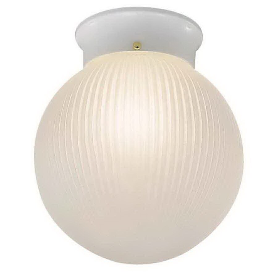 International Lighting 71/2in White Ceiling Flush Mount in the Flush