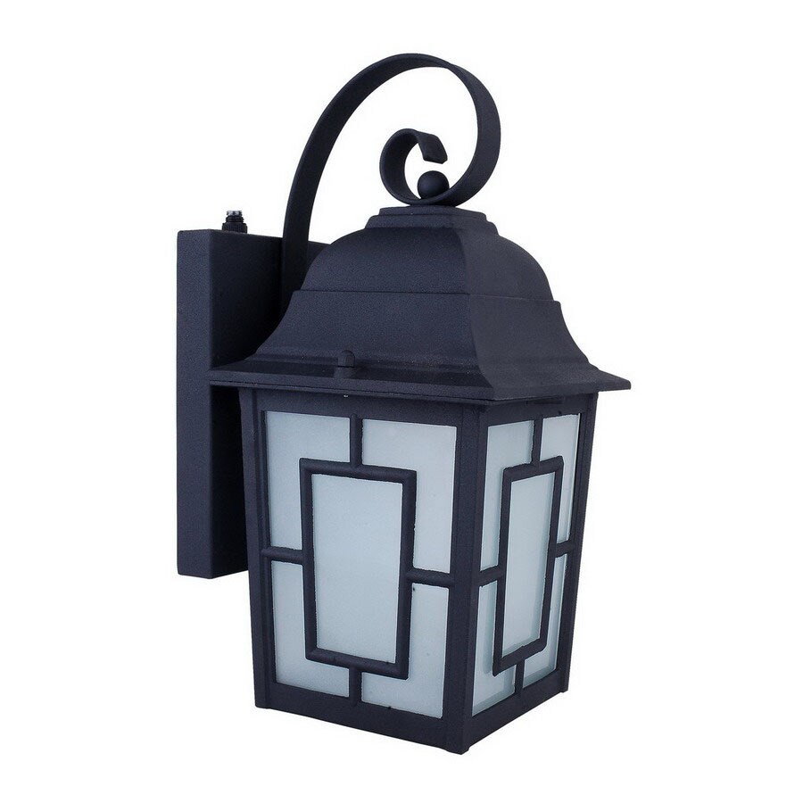 Whitfield Lighting OWL25-BLK 12-in Black Outdoor Wall Light