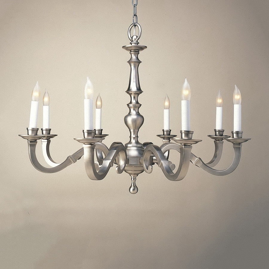 JVI Designs 8-Light Williamsburg Pewter Chandelier at ...