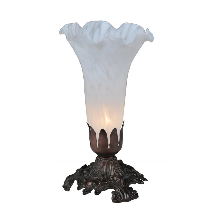 Meyda Tiffany Pond Lily 8in Mahogany bronze Electrical Outlet Uplight