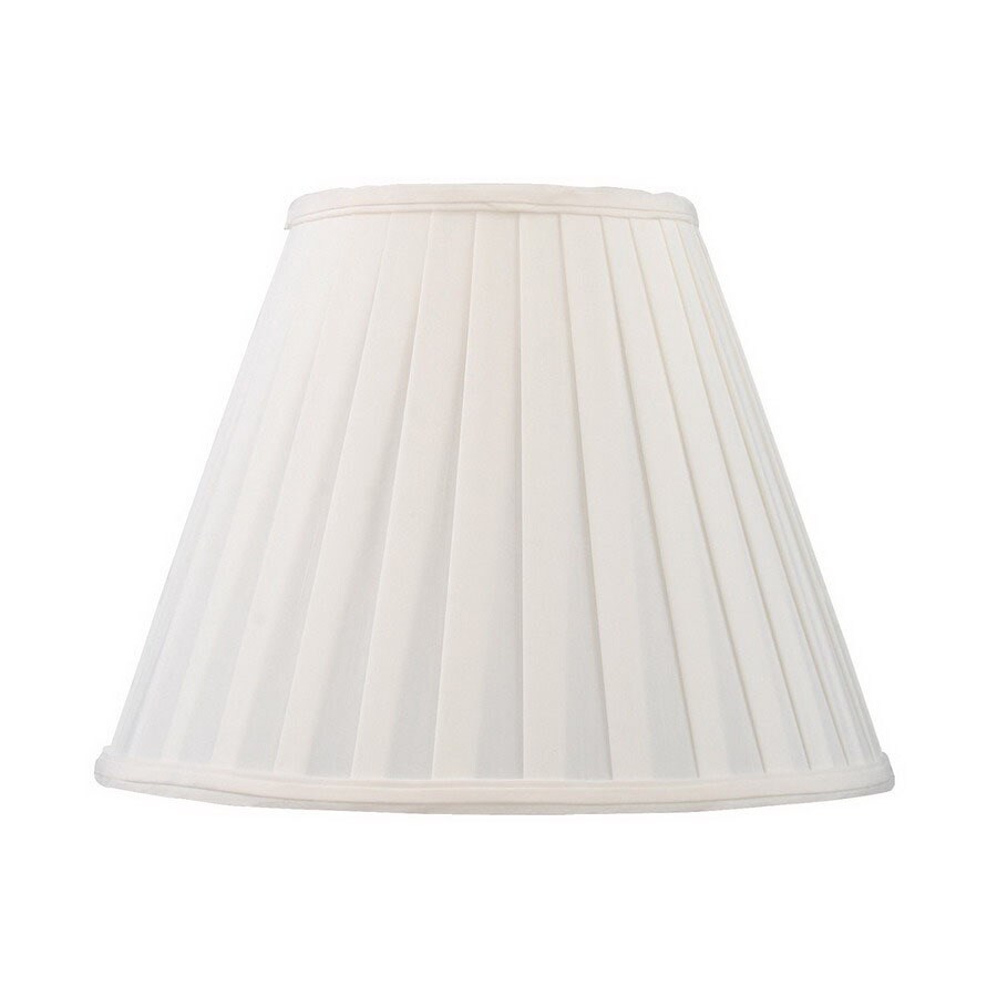 Livex Lighting 11-in x 14-in White Fabric Cone Lamp Shade at Lowes.com