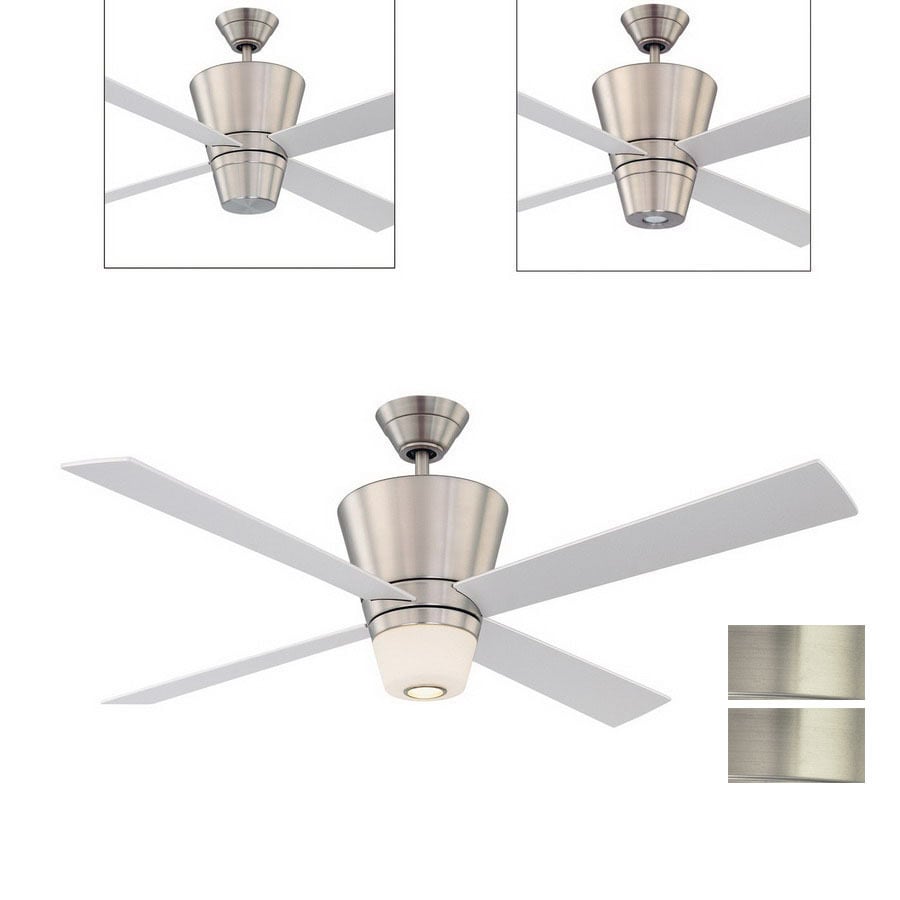 Kendal Lighting 52 In Contour Satin Nickel Ceiling Fan With