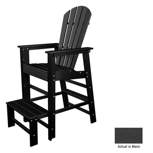 POLYWOOD Black Adirondack Chair at